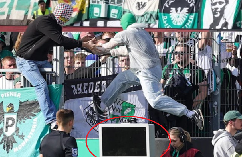 حادثة تخريبية تثير الجدل في مباراة بوروسيا مونستر وهيرتا برلين
