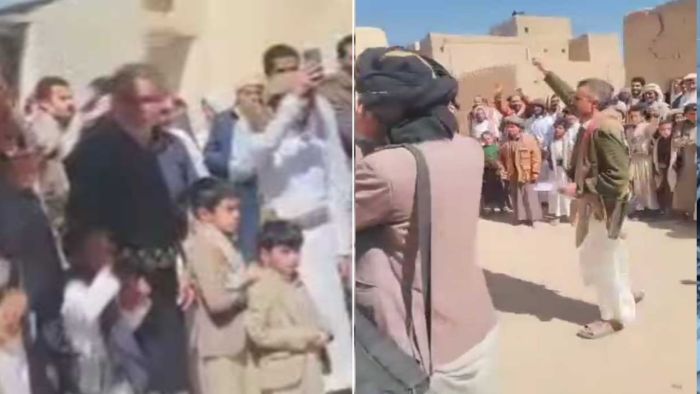 احتجاجات غاضبة في الحزم واتهامات للحوثيين بنهب الأموال وانهيار الخدمات