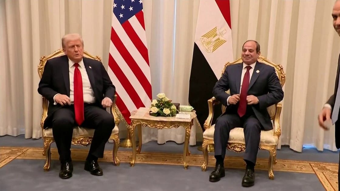 ترامب والسيسي يناقشان خطة  لإعادة إعمار غزة