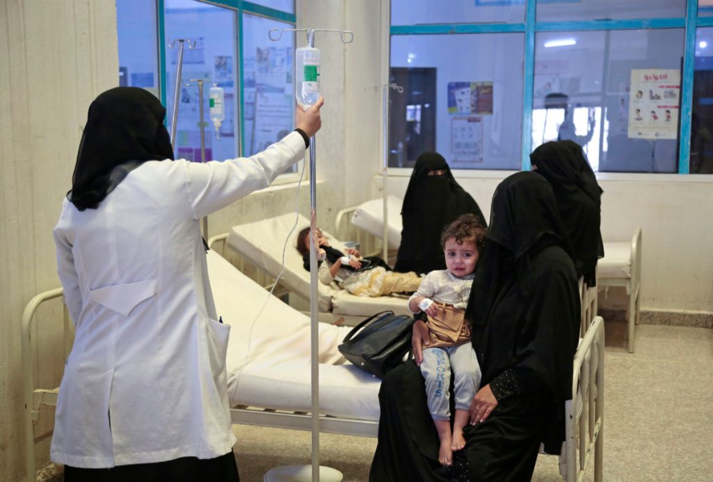 توقعات أممية تسجيل ربع مليون إصابة بالكوليرا باليمن بحلول سبتمبر
