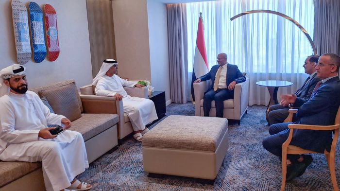 العميد طارق صالح يلتقي السفير الإماراتي لدى اليمن