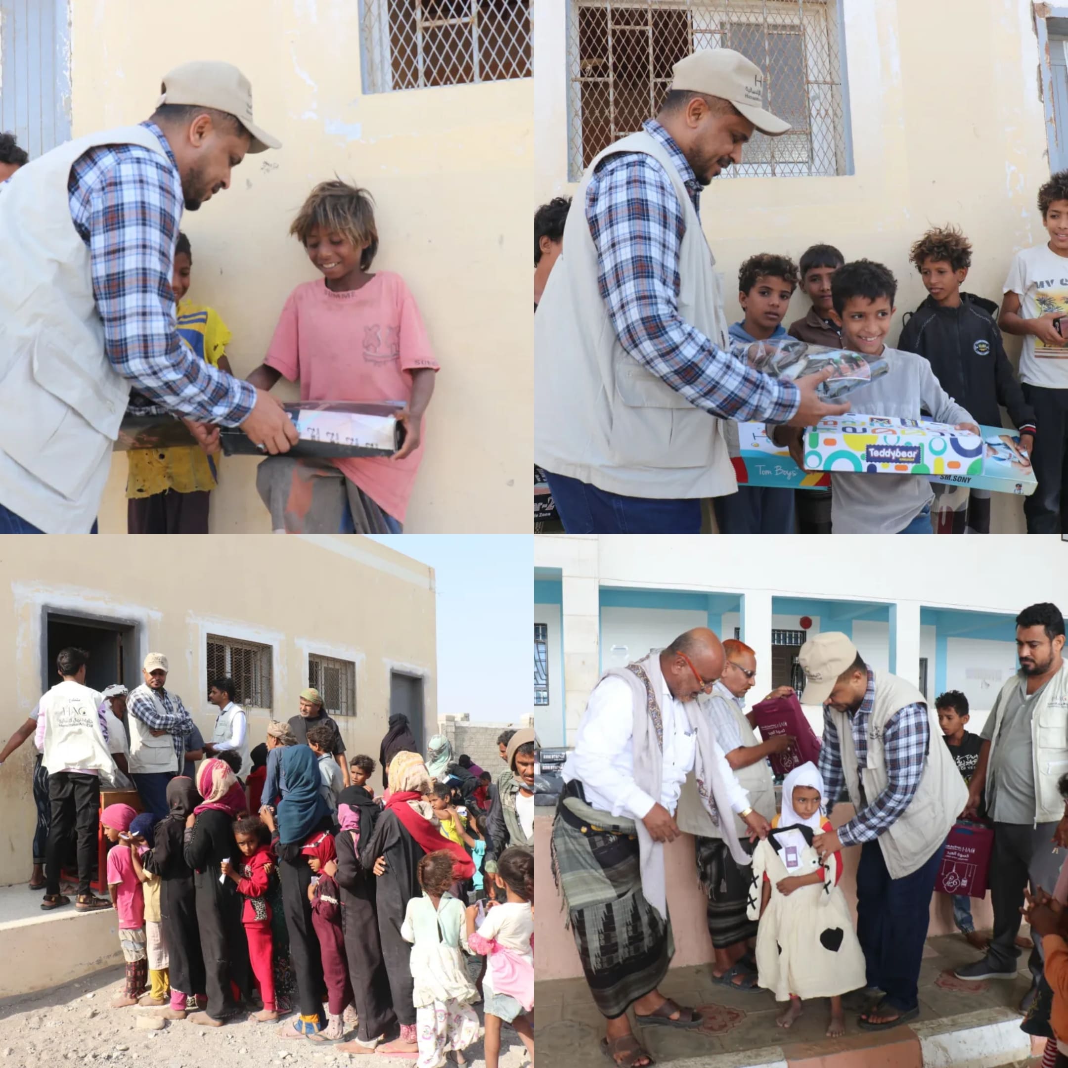 إنسانية المقاومة الوطنية تزرع البهجة في قلوب 5500 طفل بالحديدة من خلال مشروع كسوة العيد 
