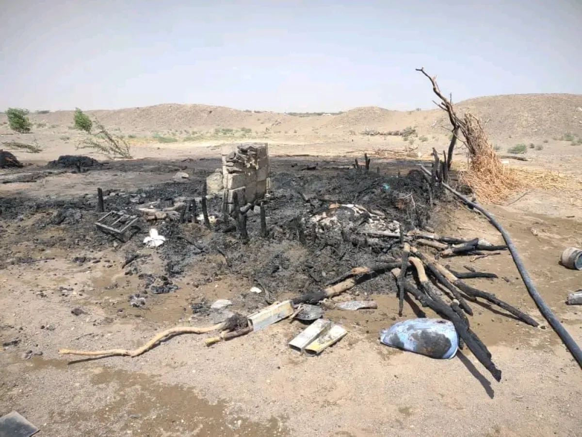نيران تلتهم منزل أسرة وأطفالها الأيتام غربي اليمن