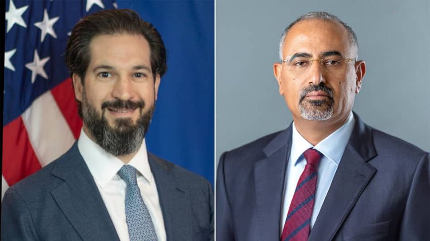 خلال لقاءه القائم بأعمال السفير الأمريكي.. اللواء الزُبيدي يشدد على ضرورة استئناف تصدير النفط