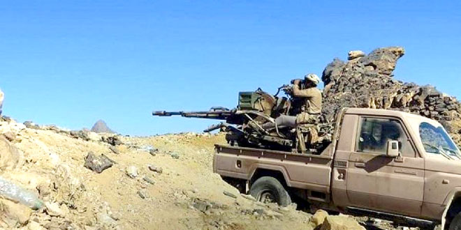 الجيش يتصدى لهجوم حوثي في جبهة الملاحيظ صعدة