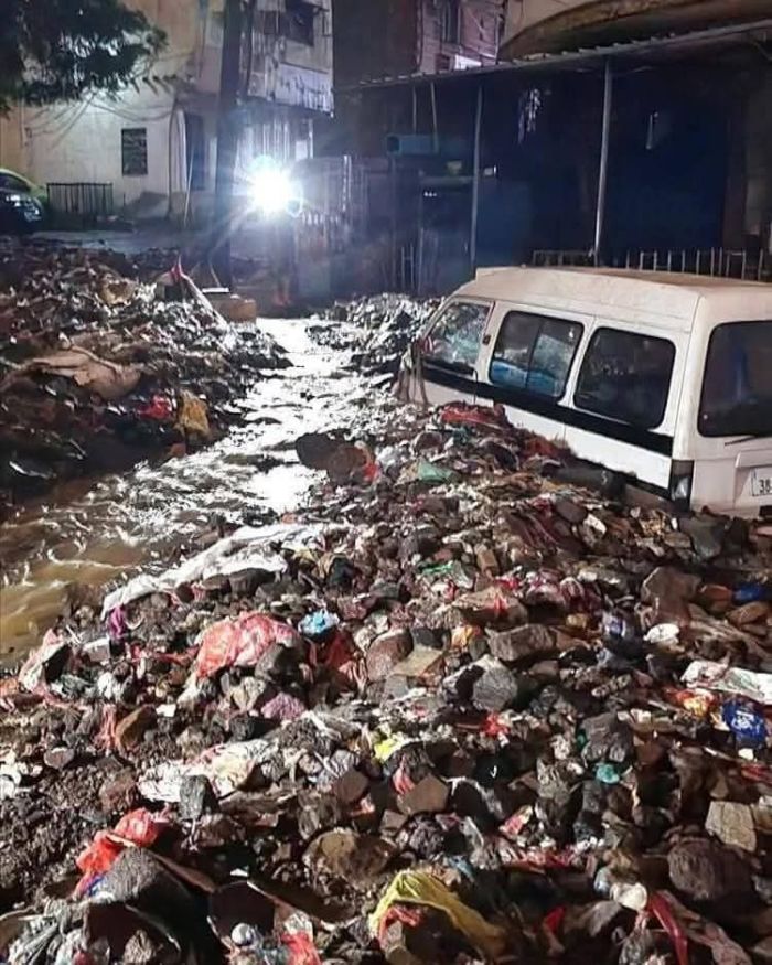 أضرار السيول في عدن