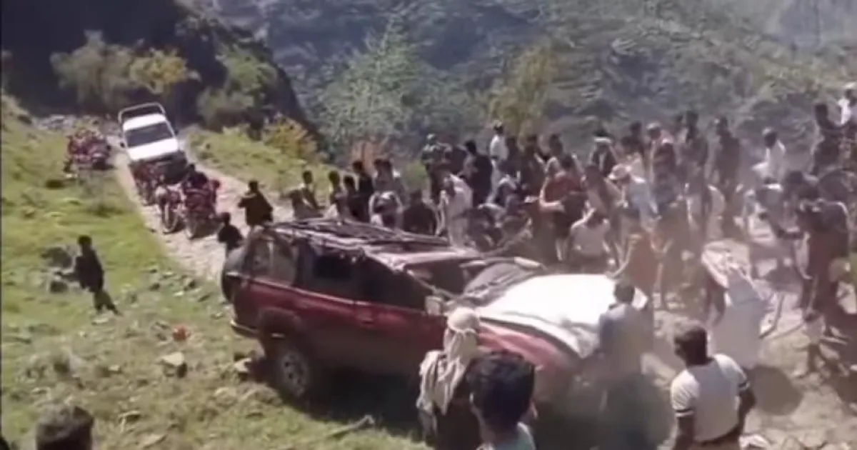 المحويت.. حادث انقلاب مروّع يطال 6 أشخاص من أسرة واحدة في ملحان