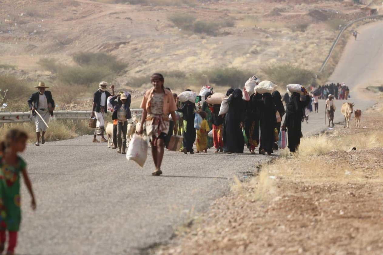 مليشيات الحوثي تهجر 14 ألف مواطن من مساكنهم خلال 6 أشهر 