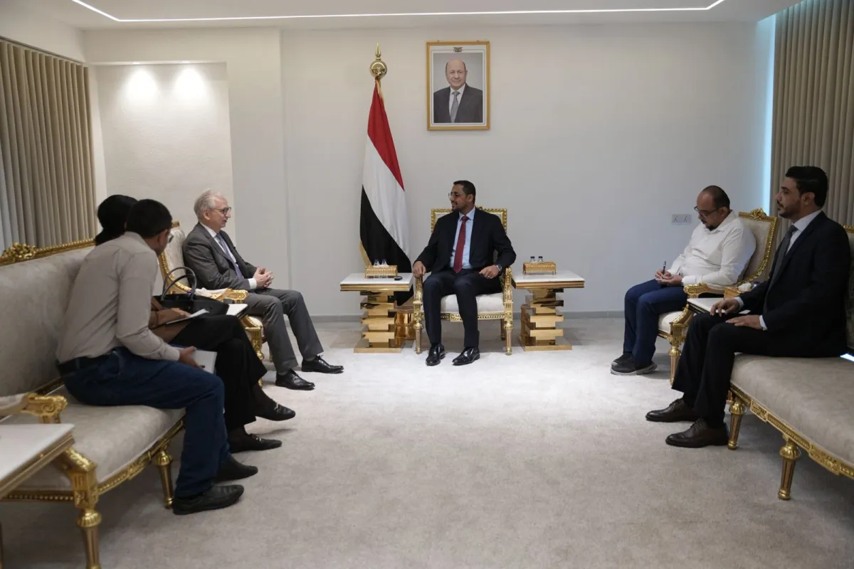 القديمي يبحث مع السفير الألماني توسيع التعاون الإنساني والتنموي