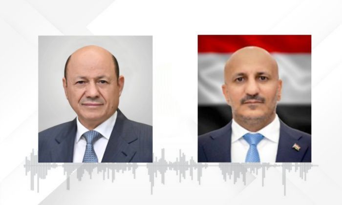طارق صالح يُجري اتصالًا هاتفيًا برئيس مجلس القيادة