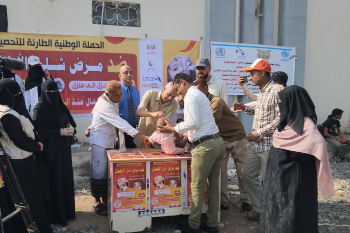 تدشين الجولة الثانية من الحملة الوطنية الطارئة للتحصين ضد شلل الأطفال في المخا
